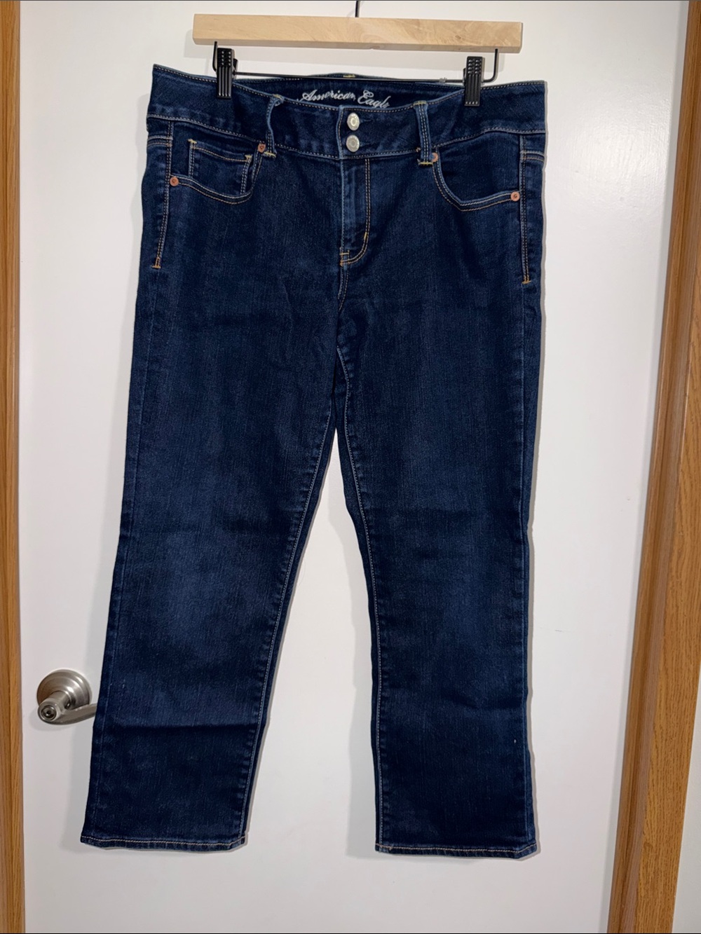 American Eagle Outfitters Indigo Straight Leg Jeans - Women's